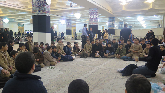 970928 hozor danesh amozan dabestan emam hasan mojtaba qom dar marasem azadari shhadat hazrat masomea 02