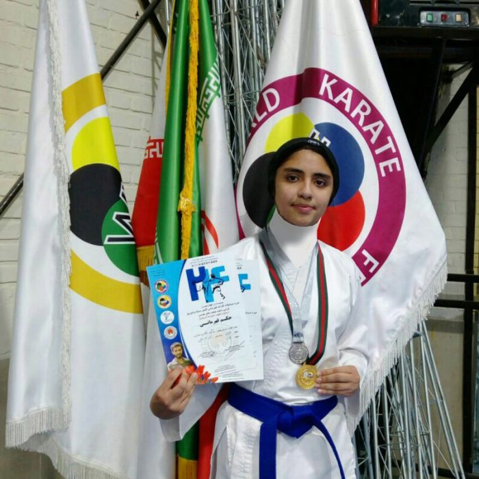 980628 eftekhar afreni hafez jqk dar mosabeghat karate keshvar 01